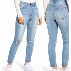 Ripped High Waist Mom Jeans
PROSPERITY DENIM